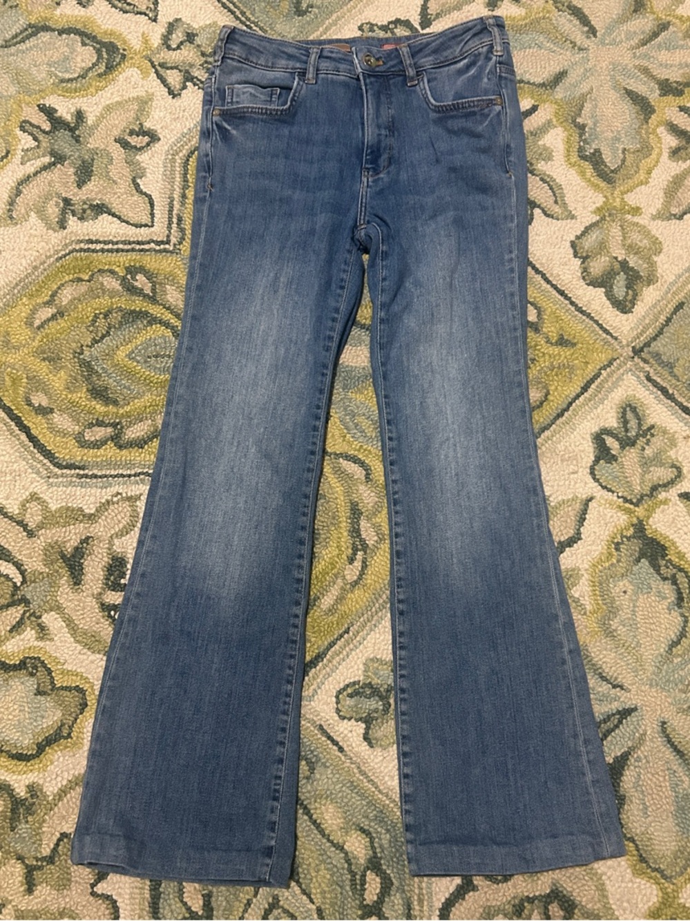Pilcro Medium Blue Flare Jeans